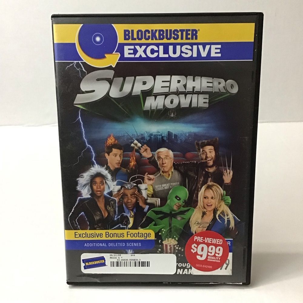 Superhero Movie DVD‎ Blockbuster Exclusive